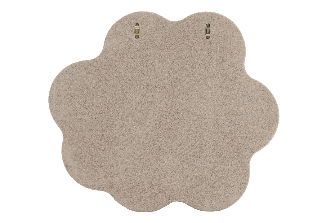 Venture Home Kungsbacka Mirror 70x70 cm - MDF with Beige Boucle / Clear Glass