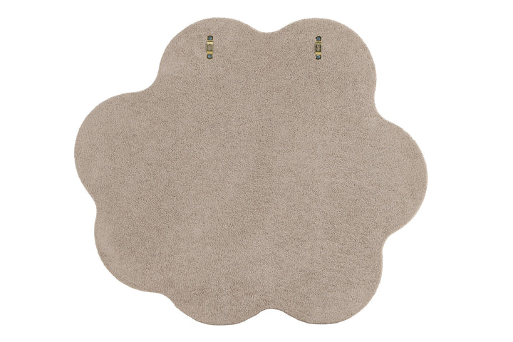 Venture Home Kungsbacka Mirror 70x70 cm - MDF with Beige Boucle / Clear Glass