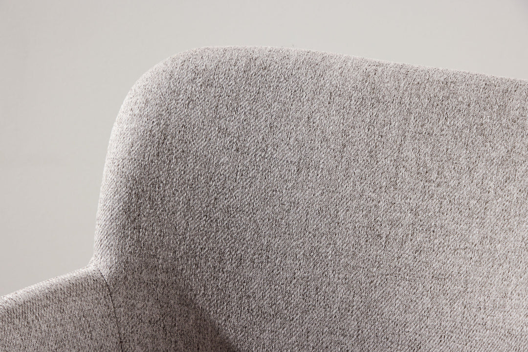 Vind Louie Loungestol - Beige stålstel / Reb Beige hørstof