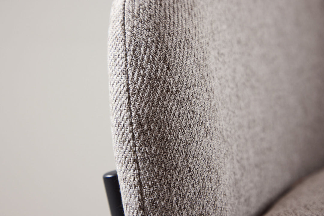 Vind Louie Loungestol - Beige stålstel / Reb Beige hørstof