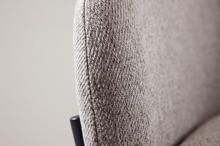 Vind Louie Loungestol - Beige stålstel / Reb Beige hørstof