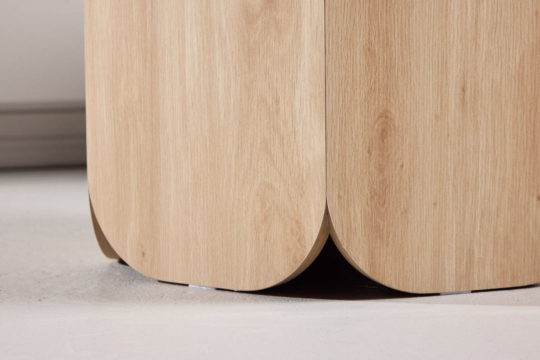 Venture Home Tekla Round Dining Table ø120x75 cm - MDF with Nature 3D Paper /  Calacattalook