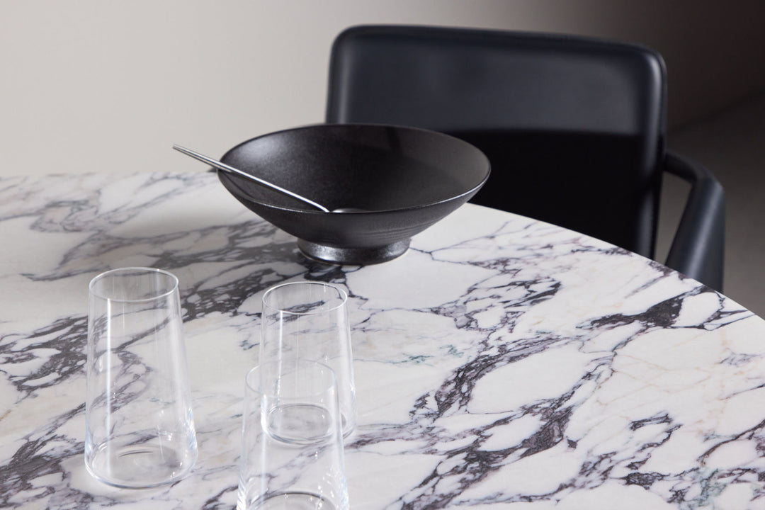 Venture Home Tekla Round Dining Table ø120x75 cm - MDF with Nature 3D Paper /  Calacattalook