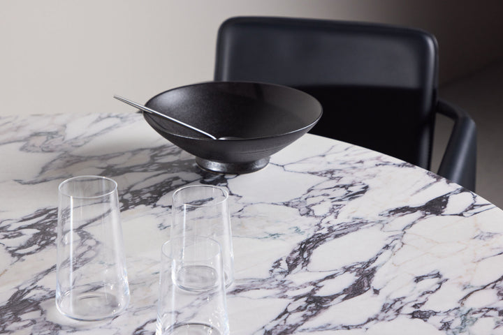 Venture Home Tekla Round Dining Table ø120x75 cm - MDF with Nature 3D Paper /  Calacattalook