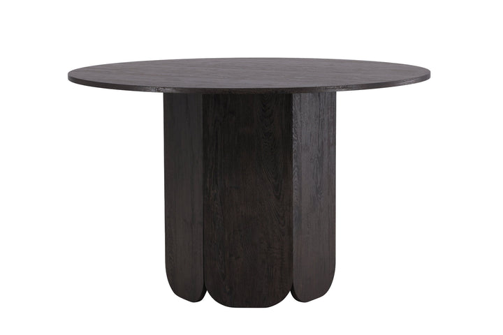 Venture Home Tekla Round Dining Table ø120x75 cm - MDF with Black 3D Paper