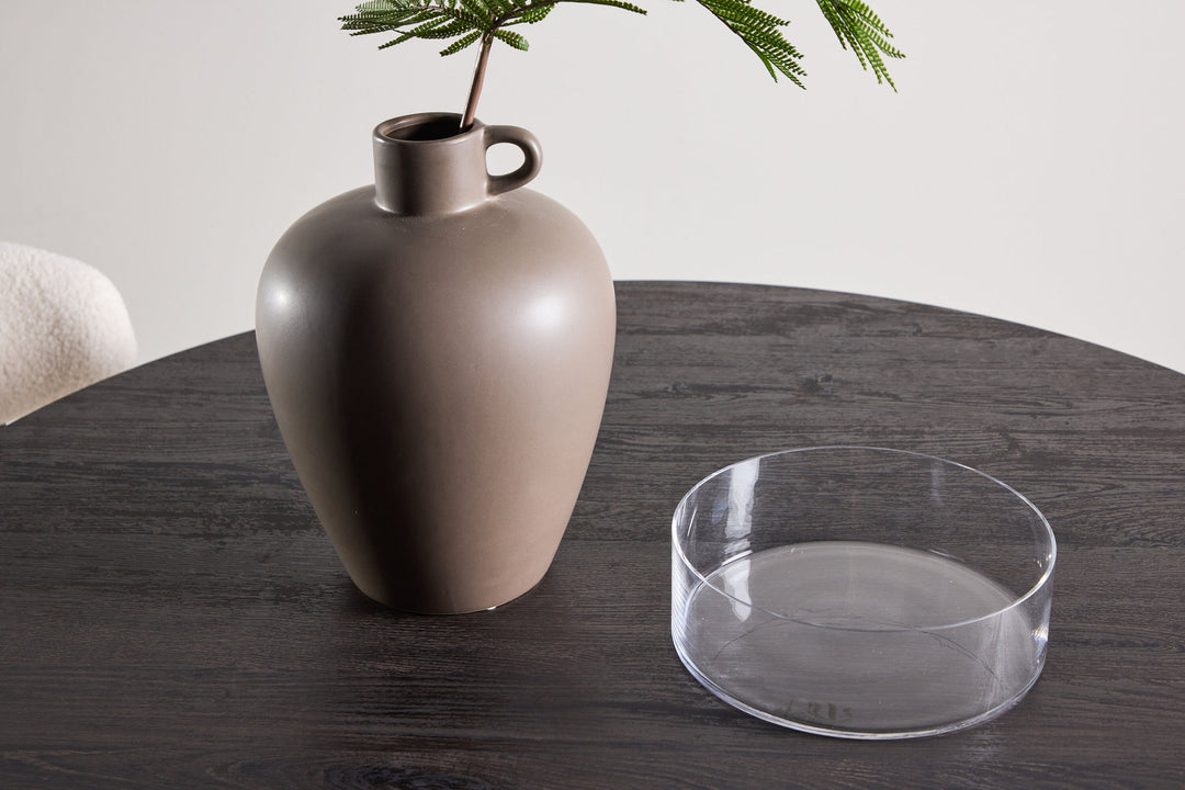 Venture Home Tekla Round Dining Table ø120x75 cm - MDF with Black 3D Paper
