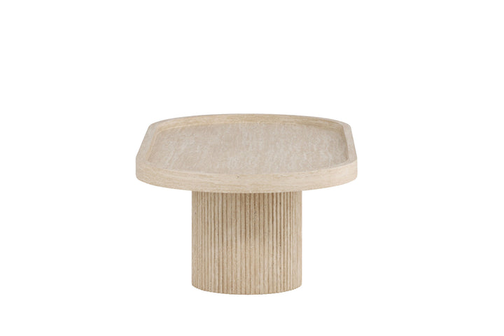 Venture Home Krille Sofa Table 120x60x35 cm - MDF with 3D Paper / Travertinelook