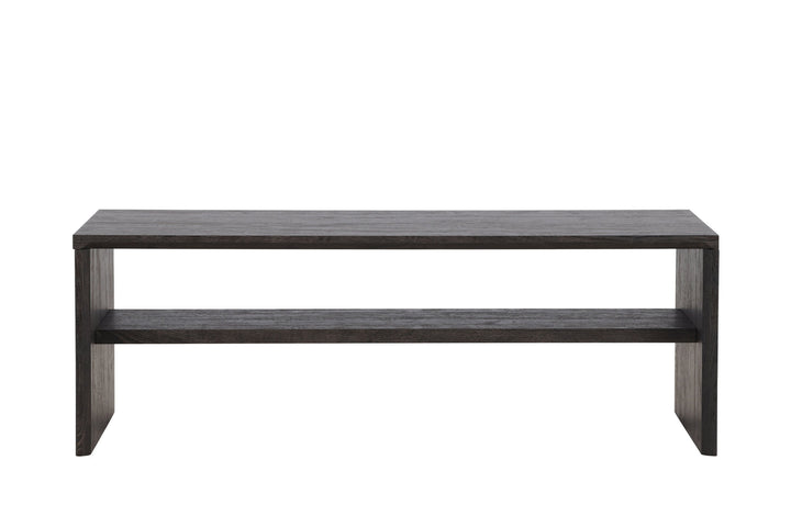 Venture Home Telemarket Sofa Table 110x50x38 cm - MDF with Black 3D Paper