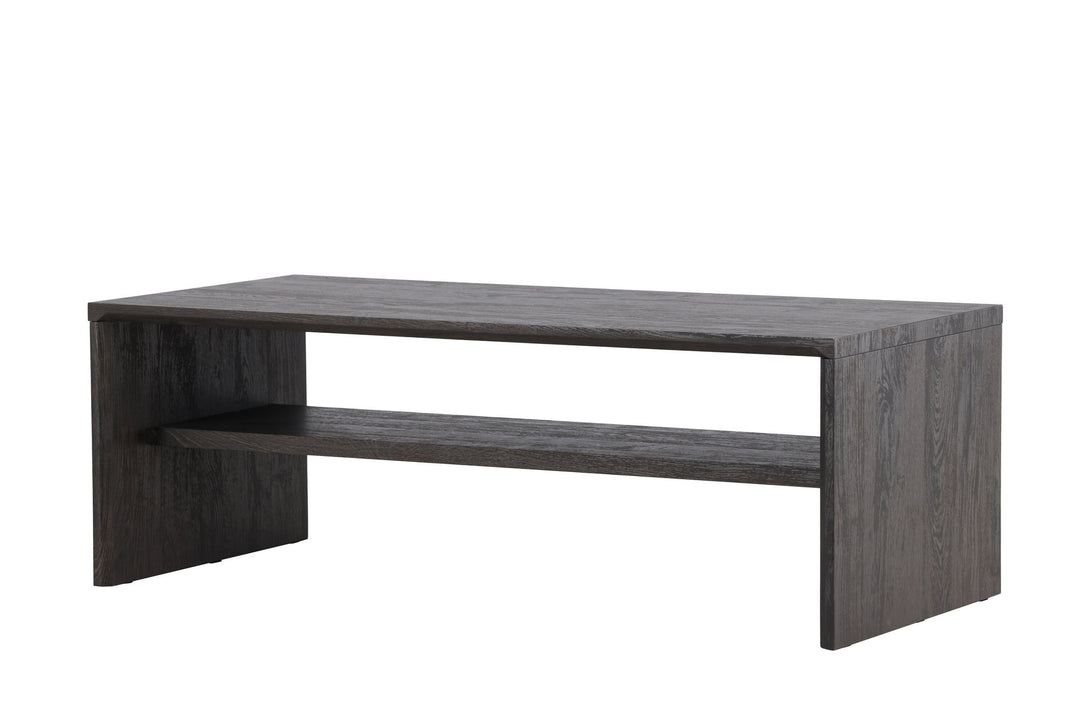 Venture Home Telemarket Sofa Table 110x50x38 cm - MDF with Black 3D Paper