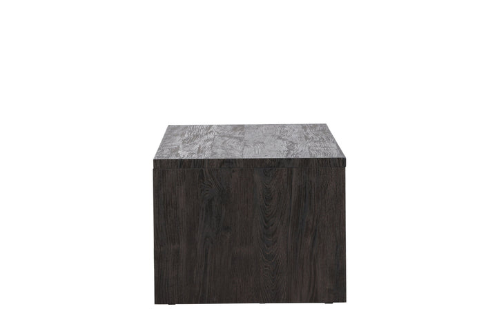 Venture Home Telemarket Sofa Table 110x50x38 cm - MDF with Black 3D Paper