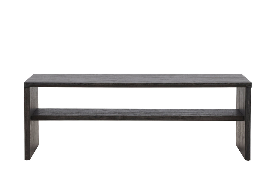 Venture Home Telemarket Sofa Table 110x50x38 cm - MDF with Black 3D Paper