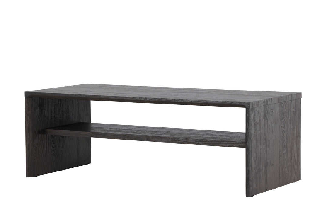 Venture Home Telemarket Sofa Table 110x50x38 cm - MDF with Black 3D Paper