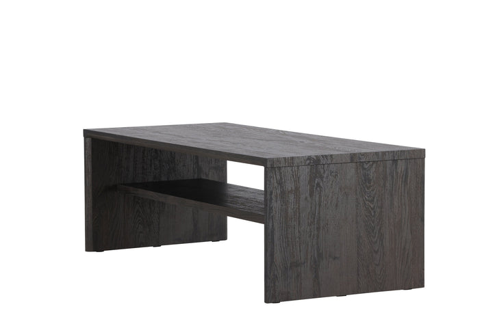 Venture Home Telemarket Sofa Table 110x50x38 cm - MDF with Black 3D Paper