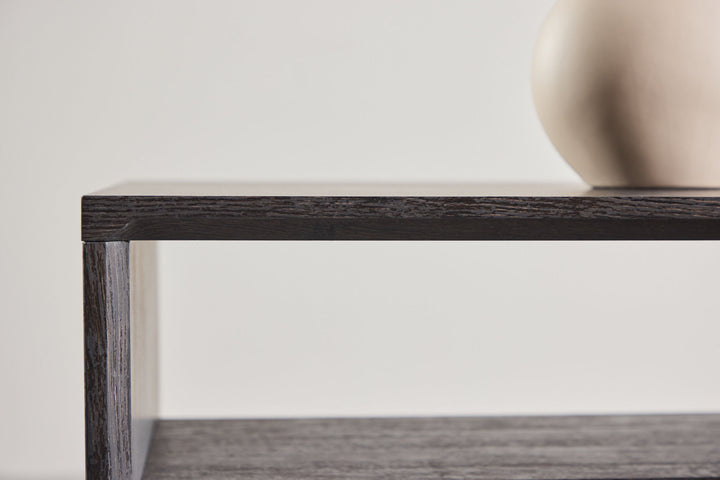 Venture Home Telemarket Sofa Table 110x50x38 cm - MDF with Black 3D Paper