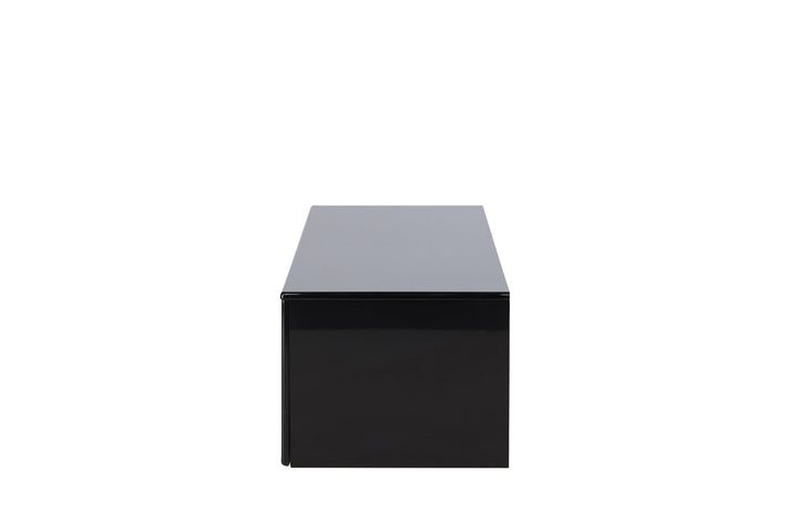 Venture Home Fristad TV Stand 160x45x35 cm - MDF with Black Glossy PU Lacquer Painting