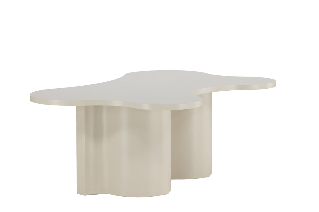 Venture Home Flow Sofa Table 120x80x45 cm - MDF with Beige PU Lacquer Painting