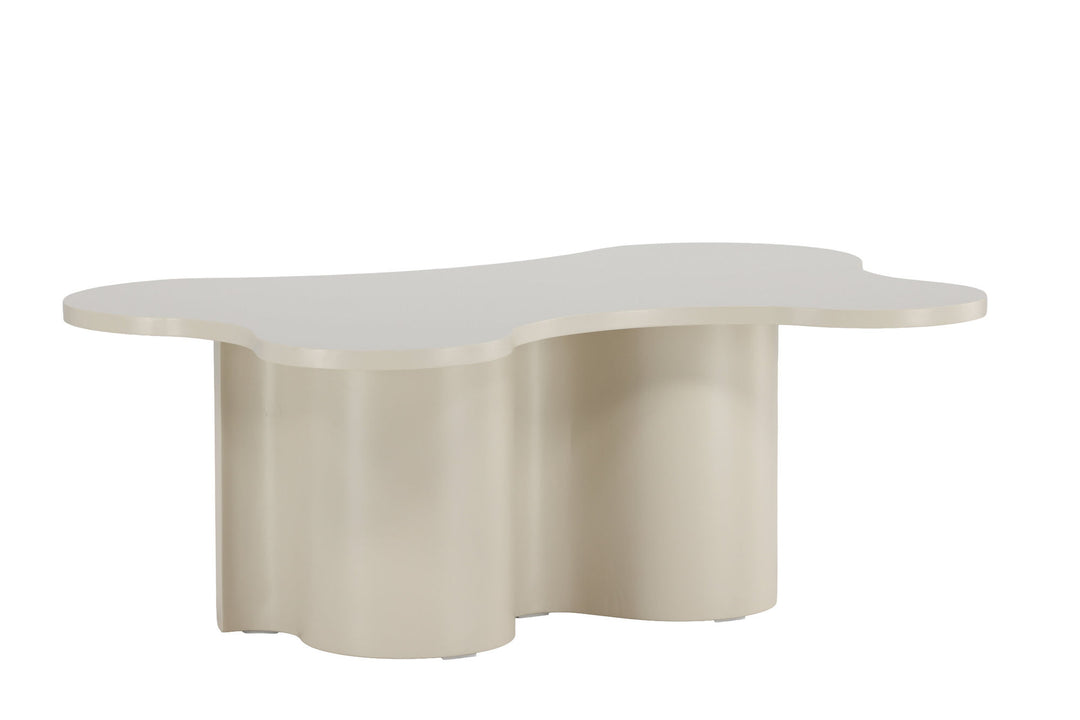Venture Home Flow Sofa Table 120x80x45 cm - MDF with Beige PU Lacquer Painting