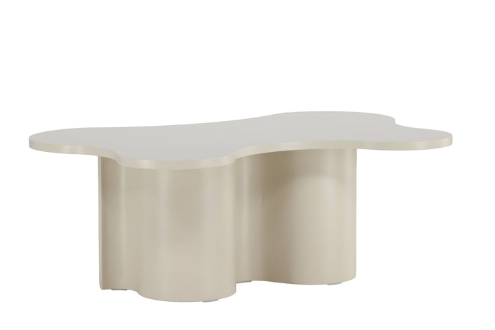 Venture Home Flow Sofa Table 120x80x45 cm - MDF with Beige PU Lacquer Painting