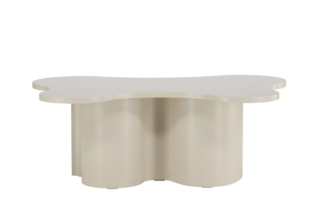 Venture Home Flow Sofa Table 120x80x45 cm - MDF with Beige PU Lacquer Painting