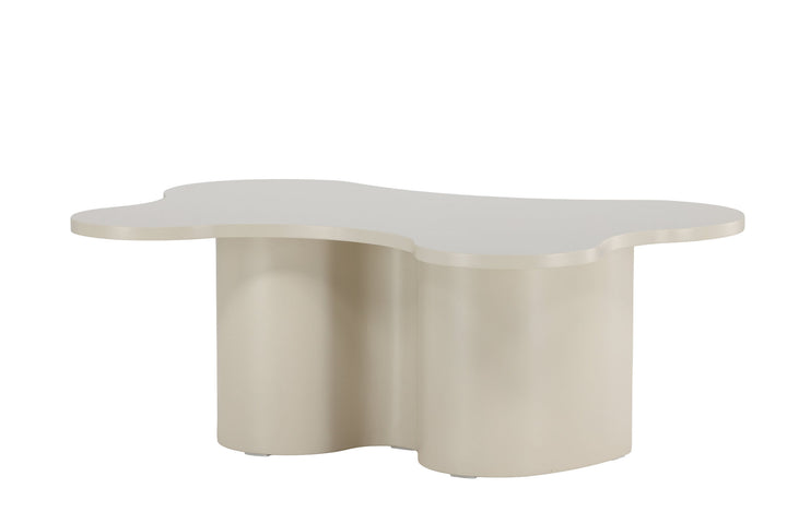 Venture Home Flow Sofa Table 120x80x45 cm - MDF with Beige PU Lacquer Painting
