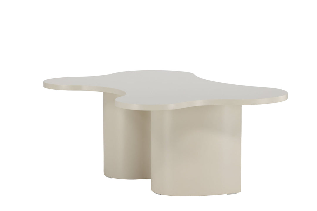 Venture Home Flow Sofa Table 120x80x45 cm - MDF with Beige PU Lacquer Painting