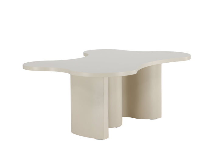 Venture Home Flow Sofa Table 120x80x45 cm - MDF with Beige PU Lacquer Painting