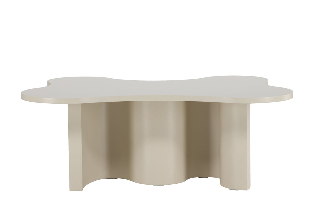 Venture Home Flow Sofa Table 120x80x45 cm - MDF with Beige PU Lacquer Painting