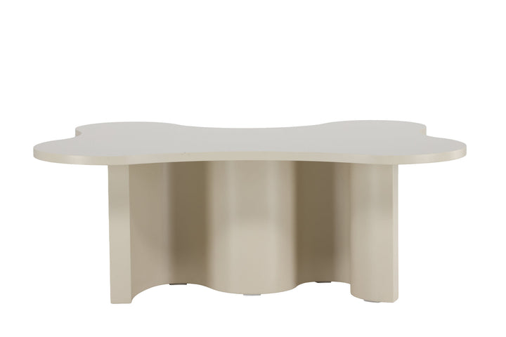 Venture Home Flow Sofa Table 120x80x45 cm - MDF with Beige PU Lacquer Painting