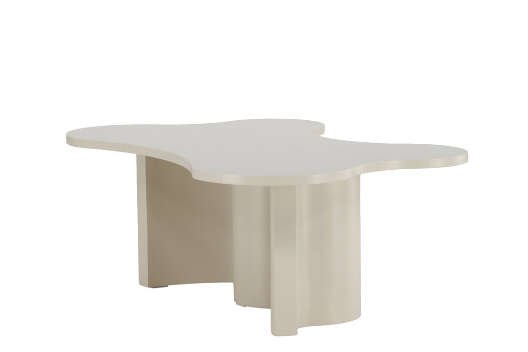 Venture Home Flow Sofa Table 120x80x45 cm - MDF with Beige PU Lacquer Painting
