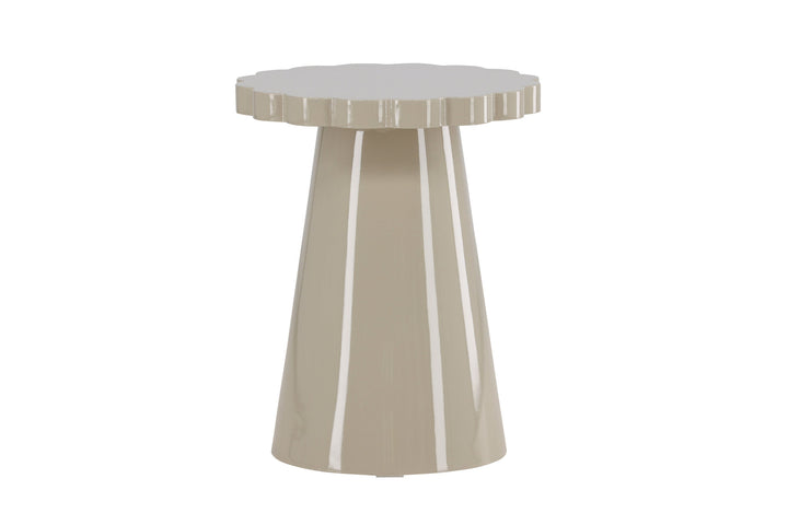 Venture Home Krull Side Table φ45x55 cm - MDF Glossy Beige