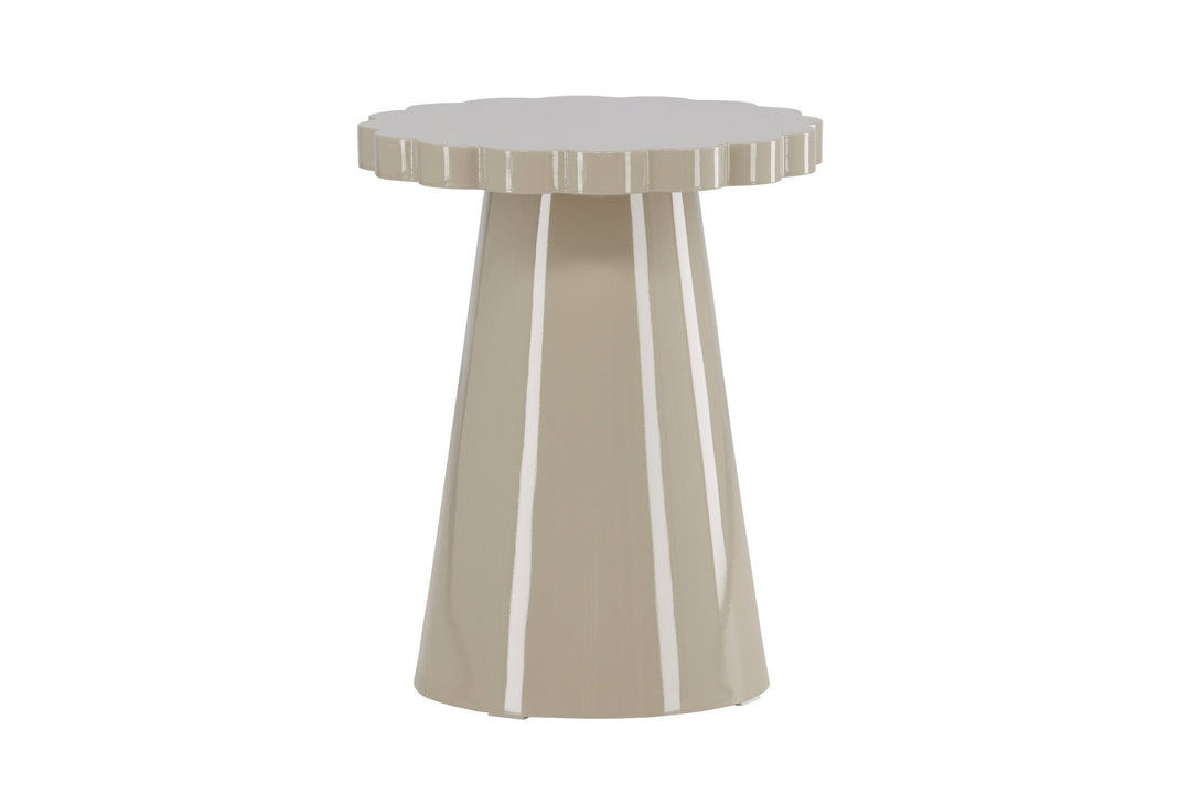 Venture Home Krull Side Table φ45x55 cm - MDF Glossy Beige