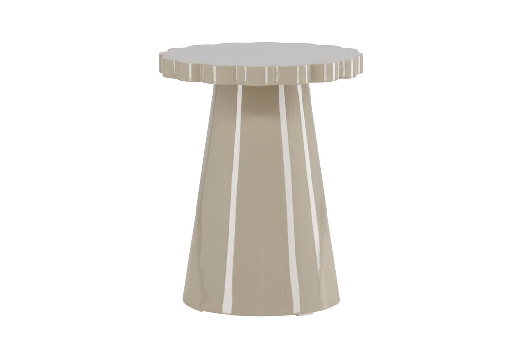 Venture Home Krull Side Table φ45x55 cm - MDF Glossy Beige