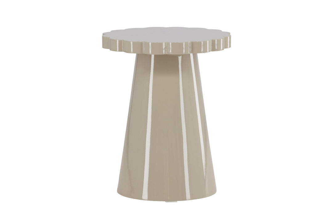 Venture Home Krull Side Table φ45x55 cm - MDF Glossy Beige