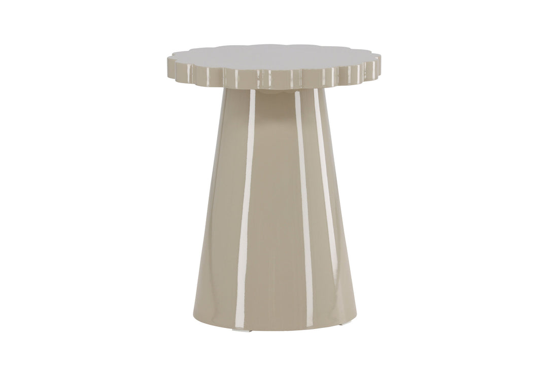 Venture Home Krull Side Table φ45x55 cm - MDF Glossy Beige