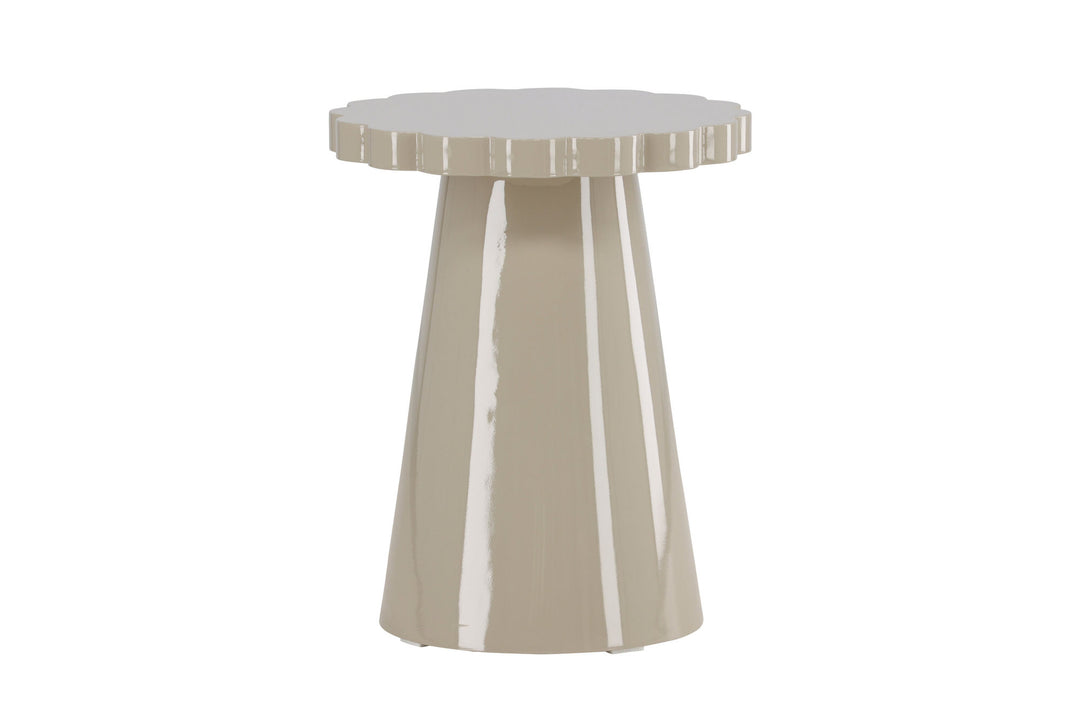 Venture Home Krull Side Table φ45x55 cm - MDF Glossy Beige