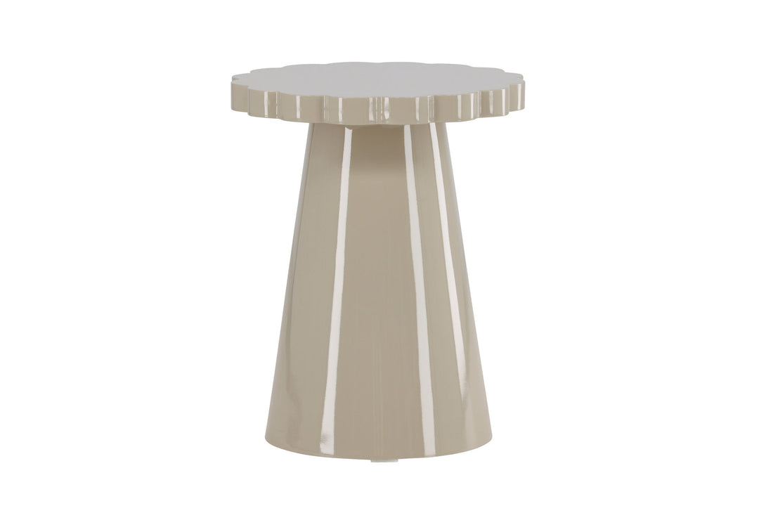 Venture Home Krull Side Table φ45x55 cm - MDF Glossy Beige
