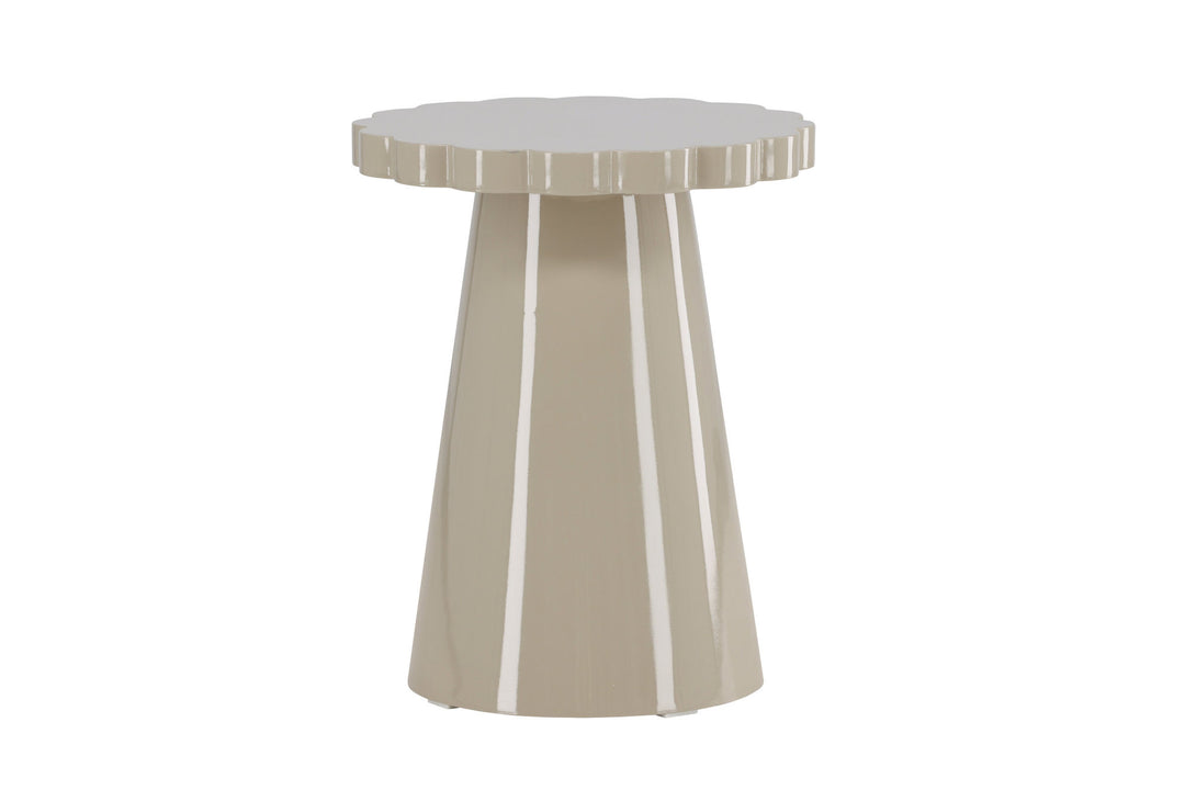 Venture Home Krull Side Table φ45x55 cm - MDF Glossy Beige