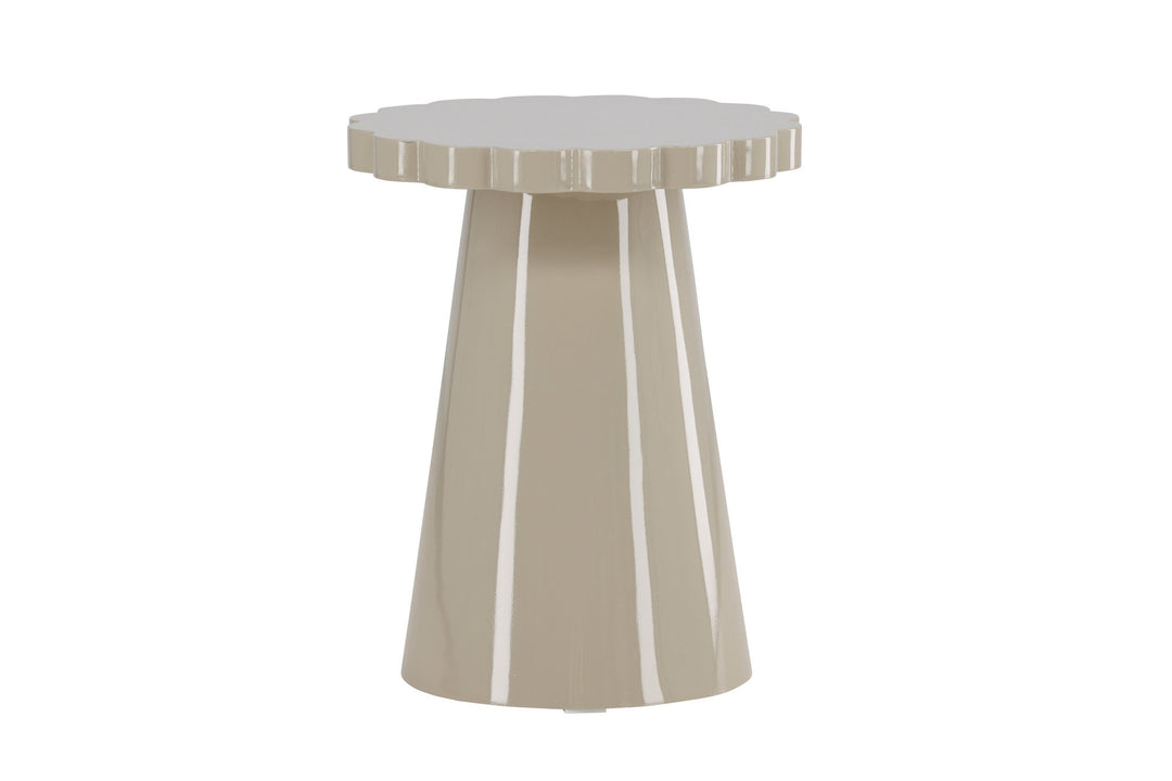 Venture Home Krull Side Table φ45x55 cm - MDF Glossy Beige