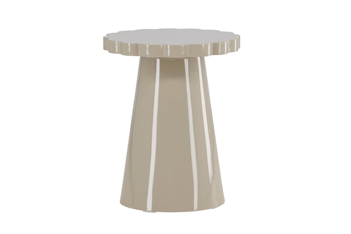 Venture Home Krull Side Table φ45x55 cm - MDF Glossy Beige