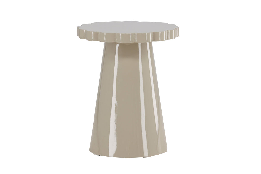 Venture Home Krull Side Table φ45x55 cm - MDF Glossy Beige