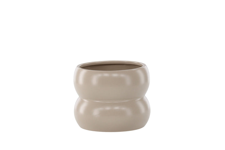 Venture Home Dapne Pot -  Matte beige -  16*16*13cm