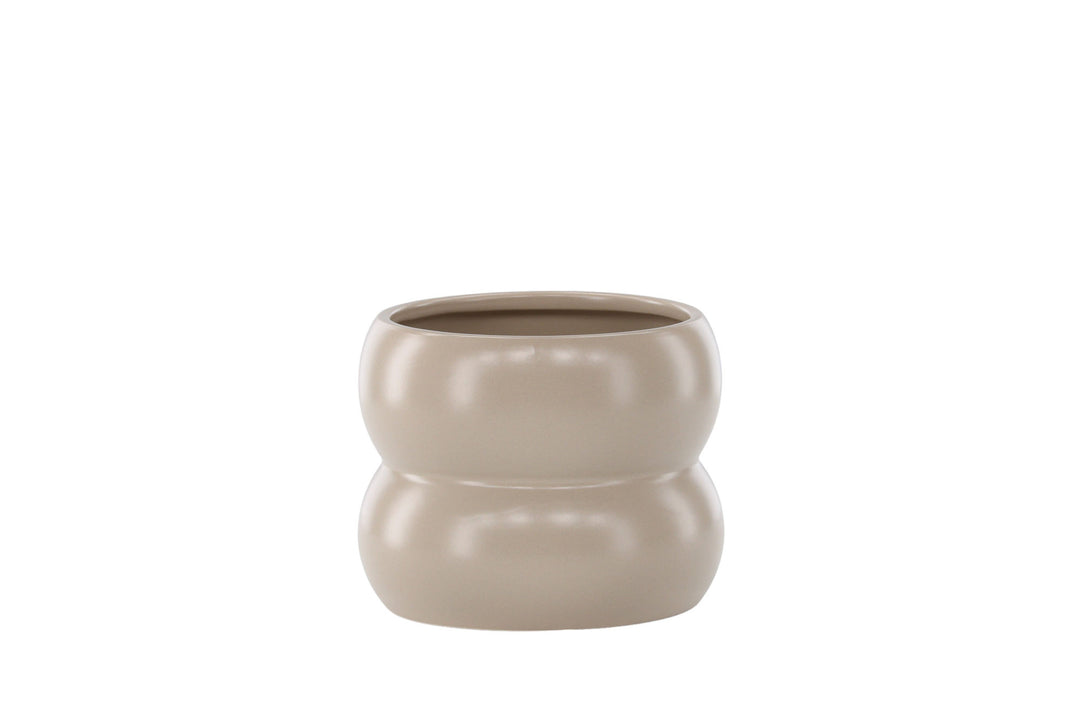 Venture Home Dapne Pot -  Matte beige -  16*16*13cm