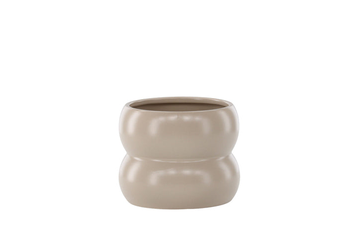 Venture Home Dapne Pot -  Matte beige -  16*16*13cm