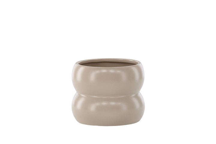 Venture Home Dapne Pot -  Matte beige -  16*16*13cm