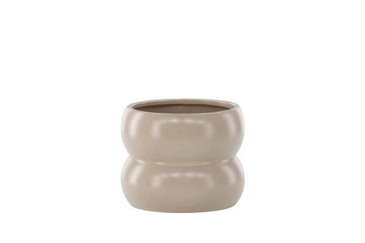 Venture Home Dapne Pot -  Matte beige -  16*16*13cm