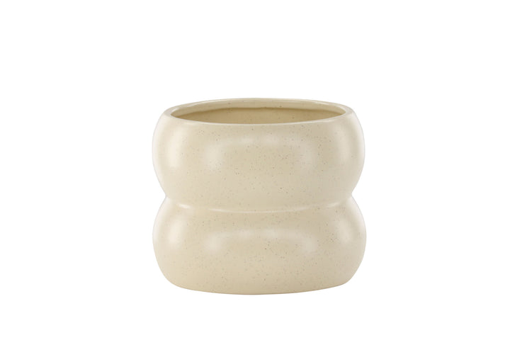 Venture Home Dapne Pot - Beige/Black Dots - 16*16*13cm
