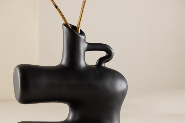 Venture Home Dity Vase - Matte Black - 18*7*19Hcm