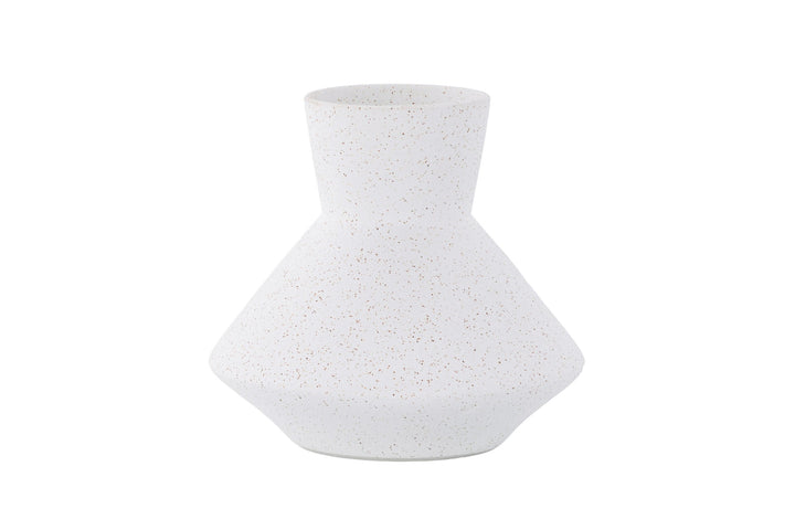 Venture Home Rellis Vase - White/Black Dots - D10*H20*B22cm