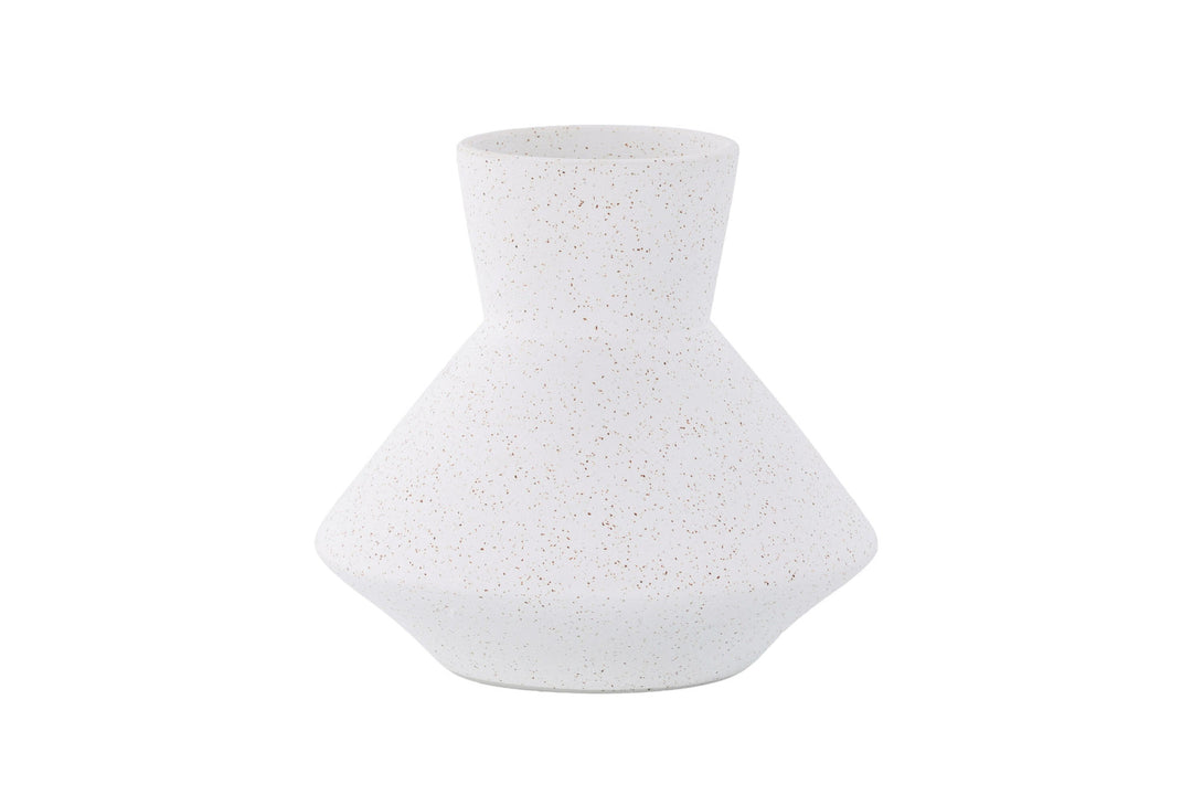 Venture Home Rellis Vase - White/Black Dots - D10*H20*B22cm