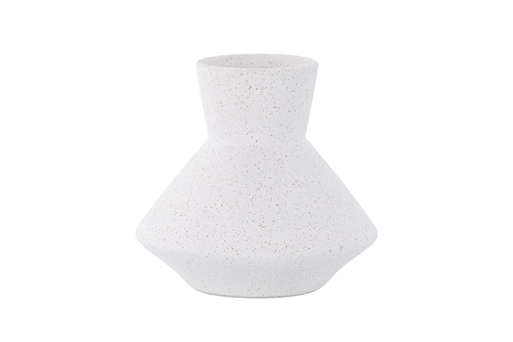 Venture Home Rellis Vase - White/Black Dots - D10*H20*B22cm